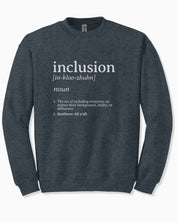 Inclusion Definition - Southern Style Sweatshirt-Dark Heather-Neurodiversity, ADHD & Autism Awareness & Acceptance Sweatshirt by Daily Bloom