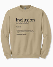 Inclusion Definition - Southern Style Sweatshirt-Sand-Neurodiversity, ADHD & Autism Awareness & Acceptance Sweatshirt by Daily Bloom