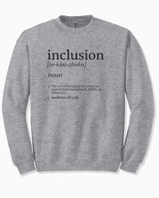 Inclusion Definition - Southern Style Sweatshirt-Sport Grey-Neurodiversity, ADHD & Autism Awareness & Acceptance Sweatshirt by Daily Bloom