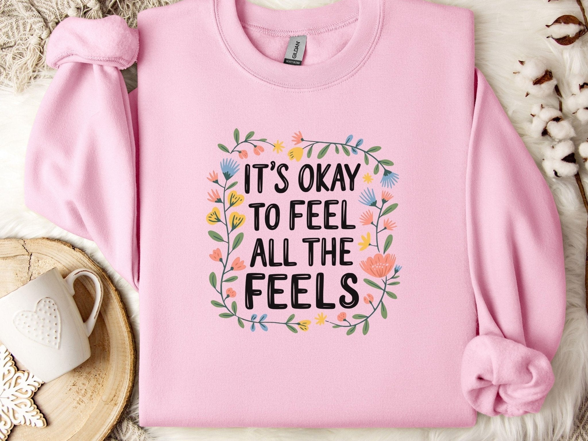 Autism Sweatshirt - It's Okay To Feel All The Feels Sweatshirt - Daily Bloom