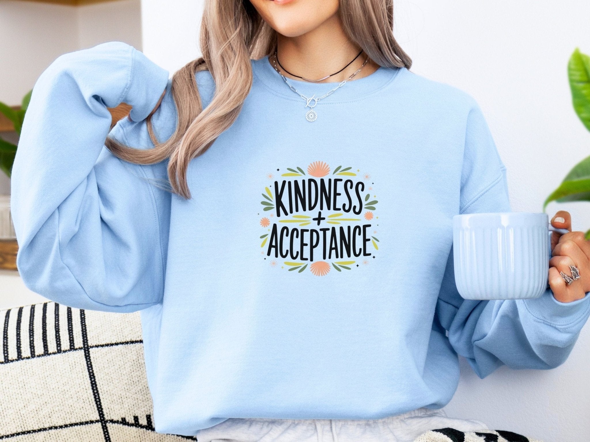 Autism Sweatshirt - Kindness + Acceptance Sweatshirt - Daily Bloom