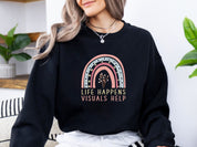 Life Happens Visuals Help Sweatshirt-Neurodiversity, ADHD & Autism Awareness & Acceptance Sweatshirt by Daily Bloom