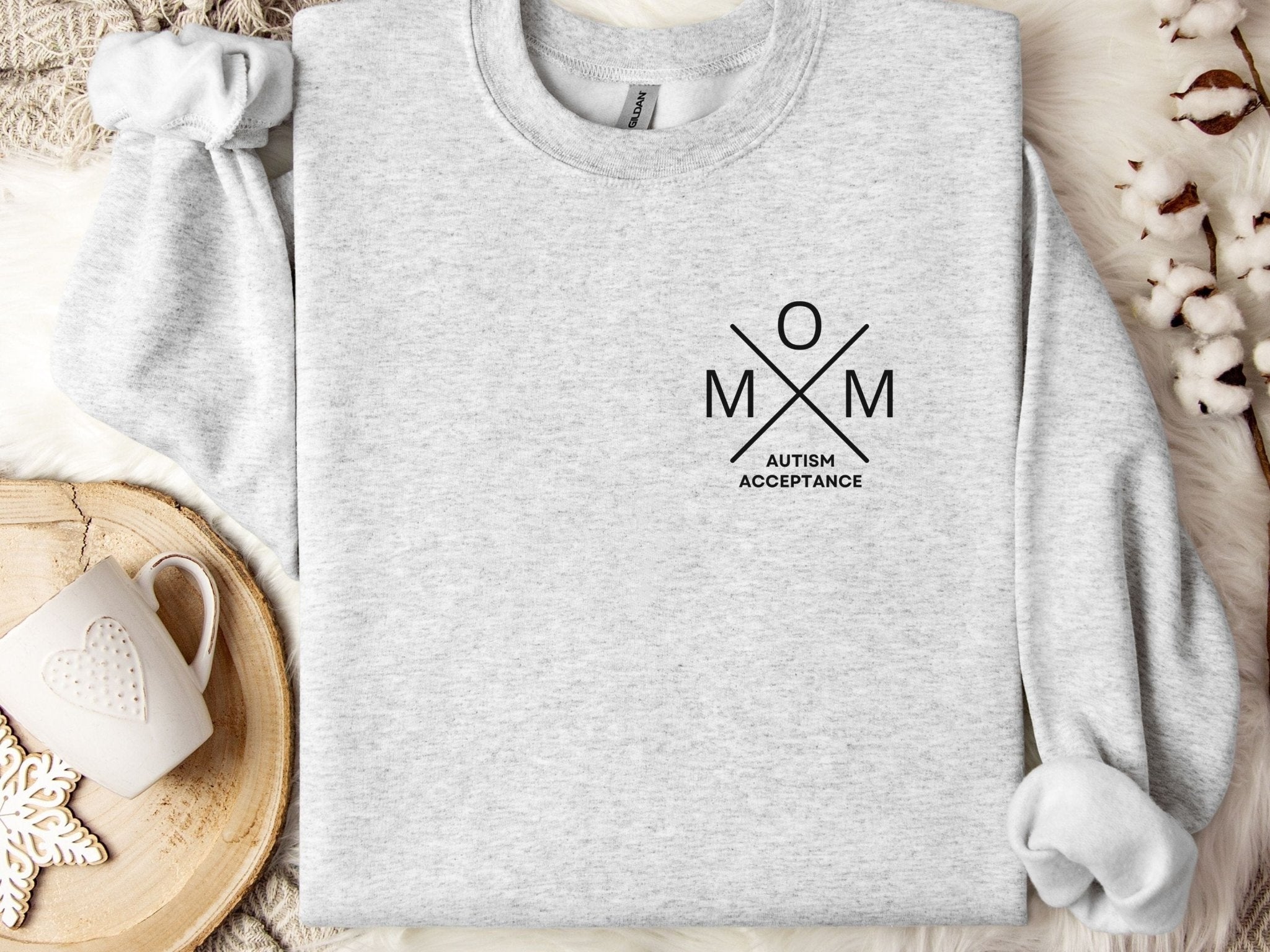 Autism Sweatshirt - Mom Cross Sweatshirt - Daily Bloom