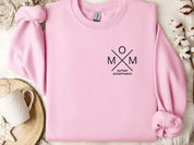 Mom Cross Sweatshirt-Light Pink-Neurodiversity, ADHD & Autism Awareness & Acceptance Sweatshirt by Daily Bloom
