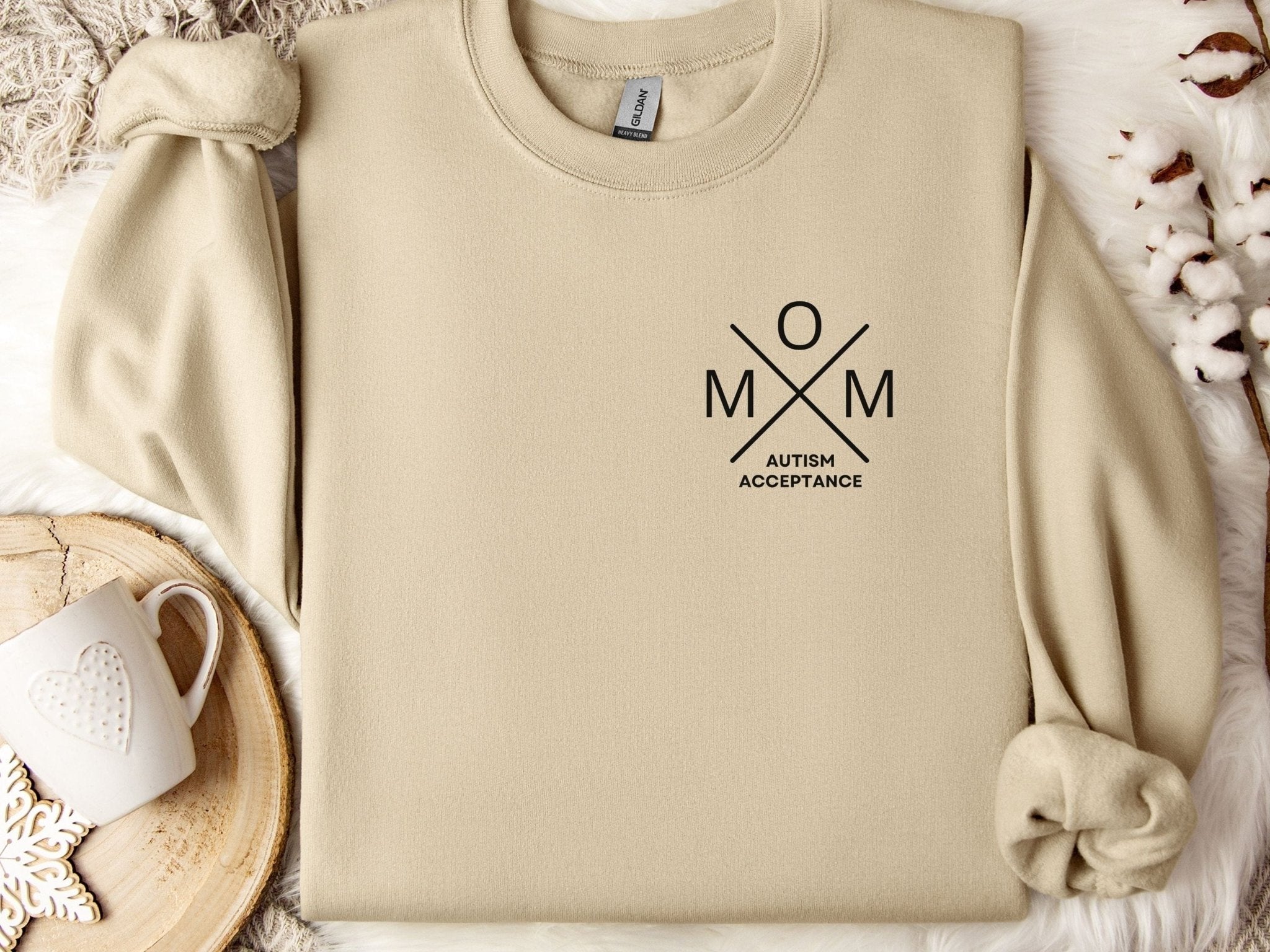 Autism Sweatshirt - Mom Cross Sweatshirt - Daily Bloom