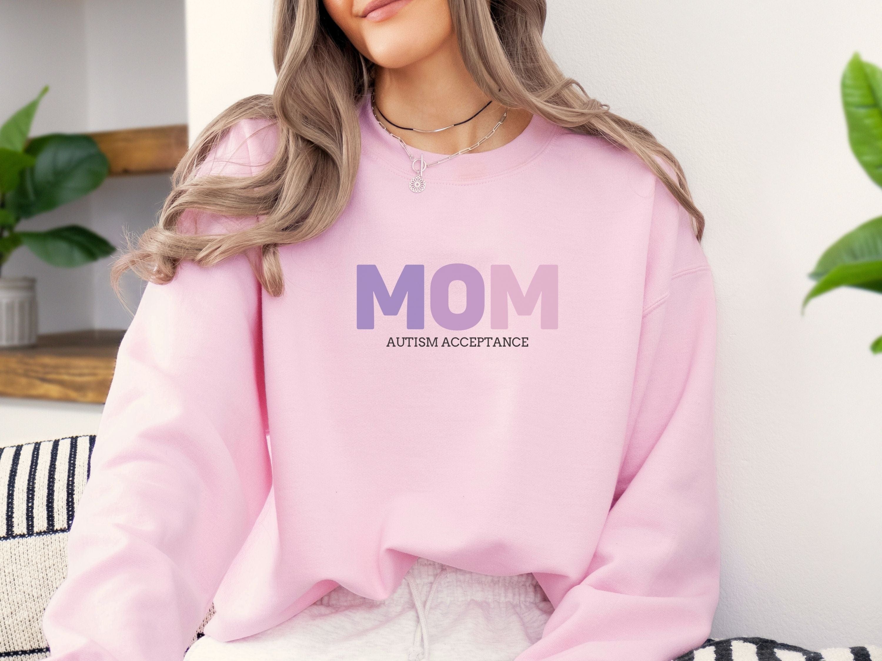 Mom Gradient Sweatshirt-Neurodiversity, ADHD & Autism Awareness & Acceptance Sweatshirt by Daily Bloom