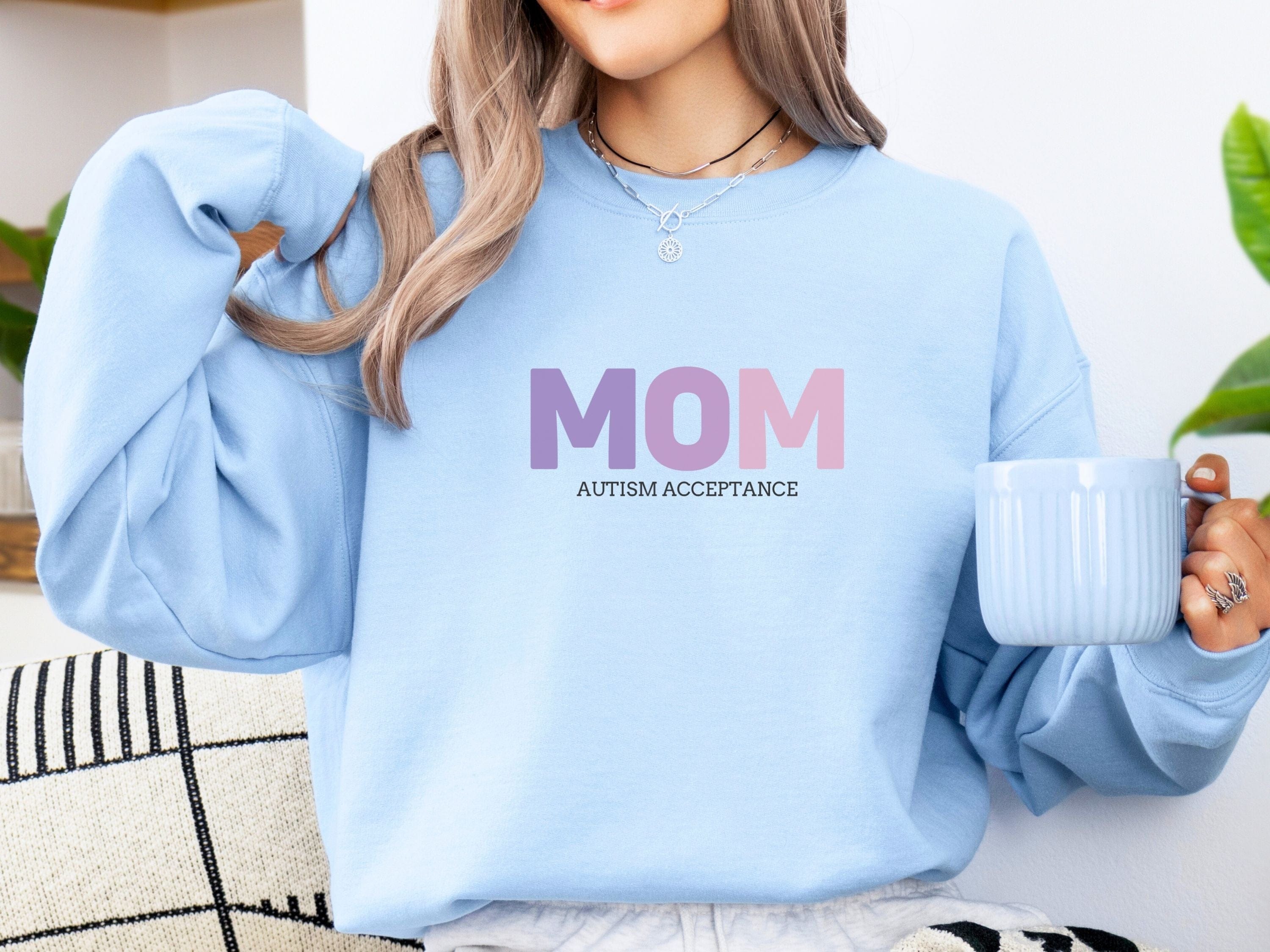Mom Gradient Sweatshirt-Neurodiversity, ADHD & Autism Awareness & Acceptance Sweatshirt by Daily Bloom
