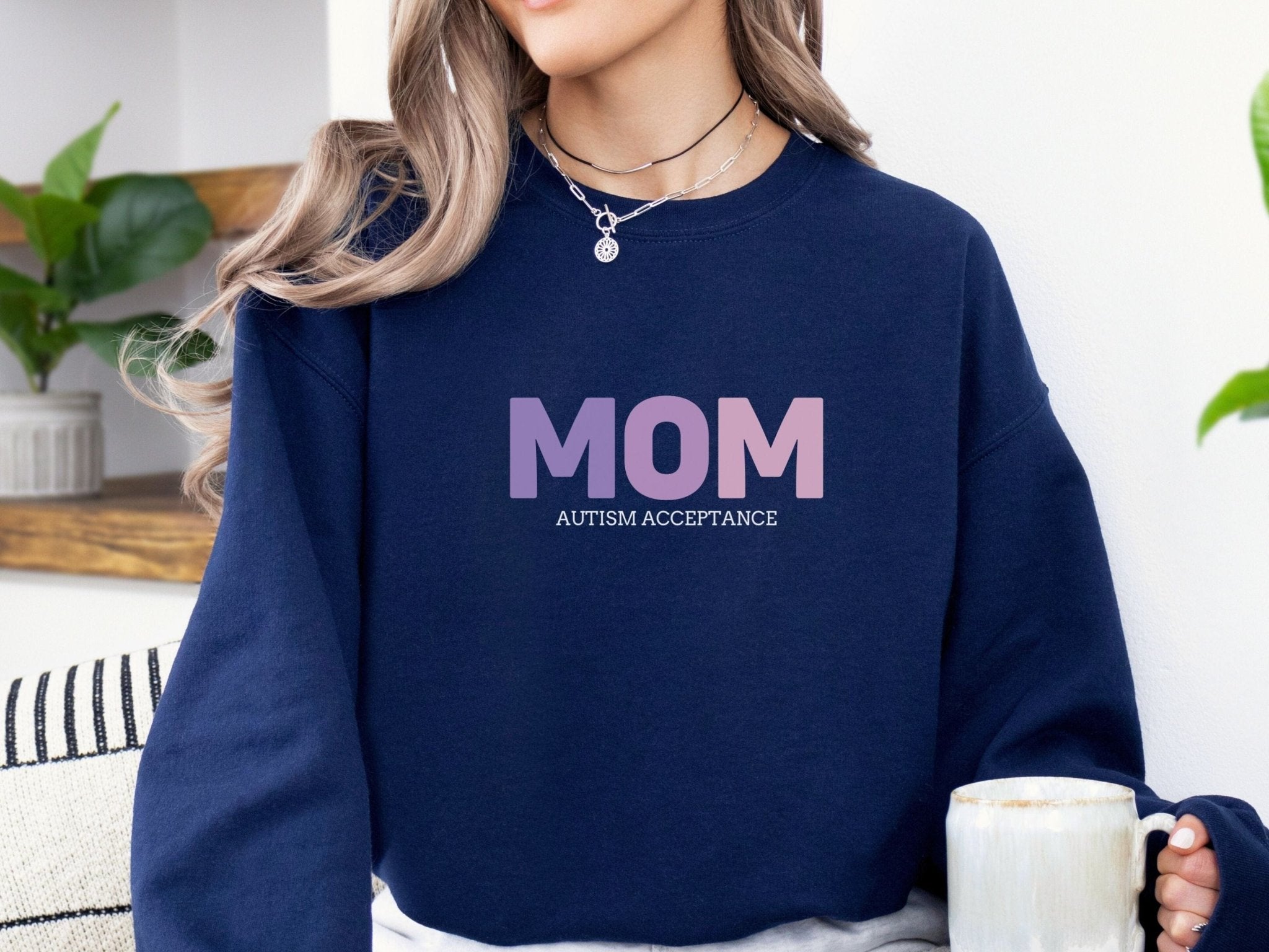 Autism Sweatshirt - Mom Gradient Sweatshirt - Daily Bloom