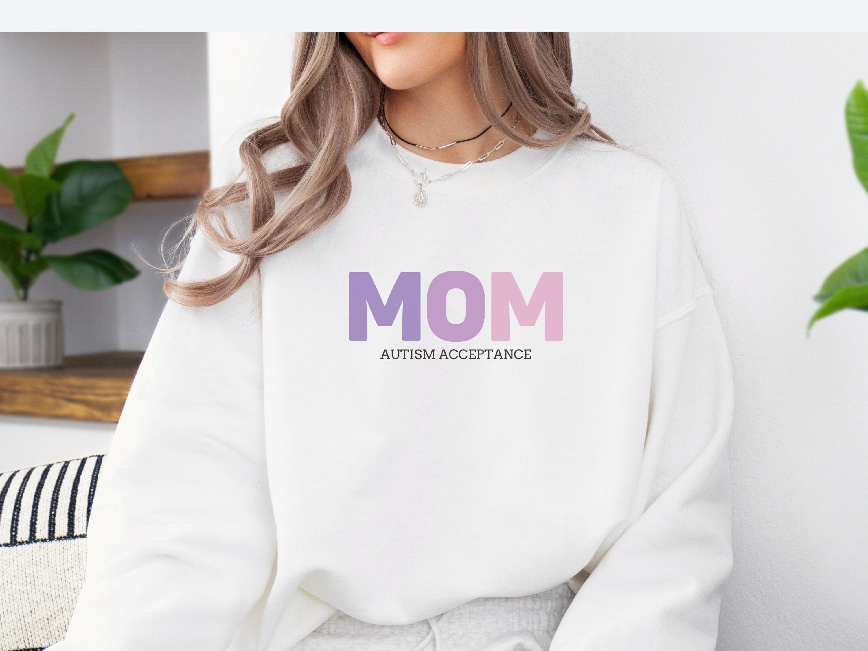Mom Gradient Sweatshirt-Neurodiversity, ADHD & Autism Awareness & Acceptance Sweatshirt by Daily Bloom