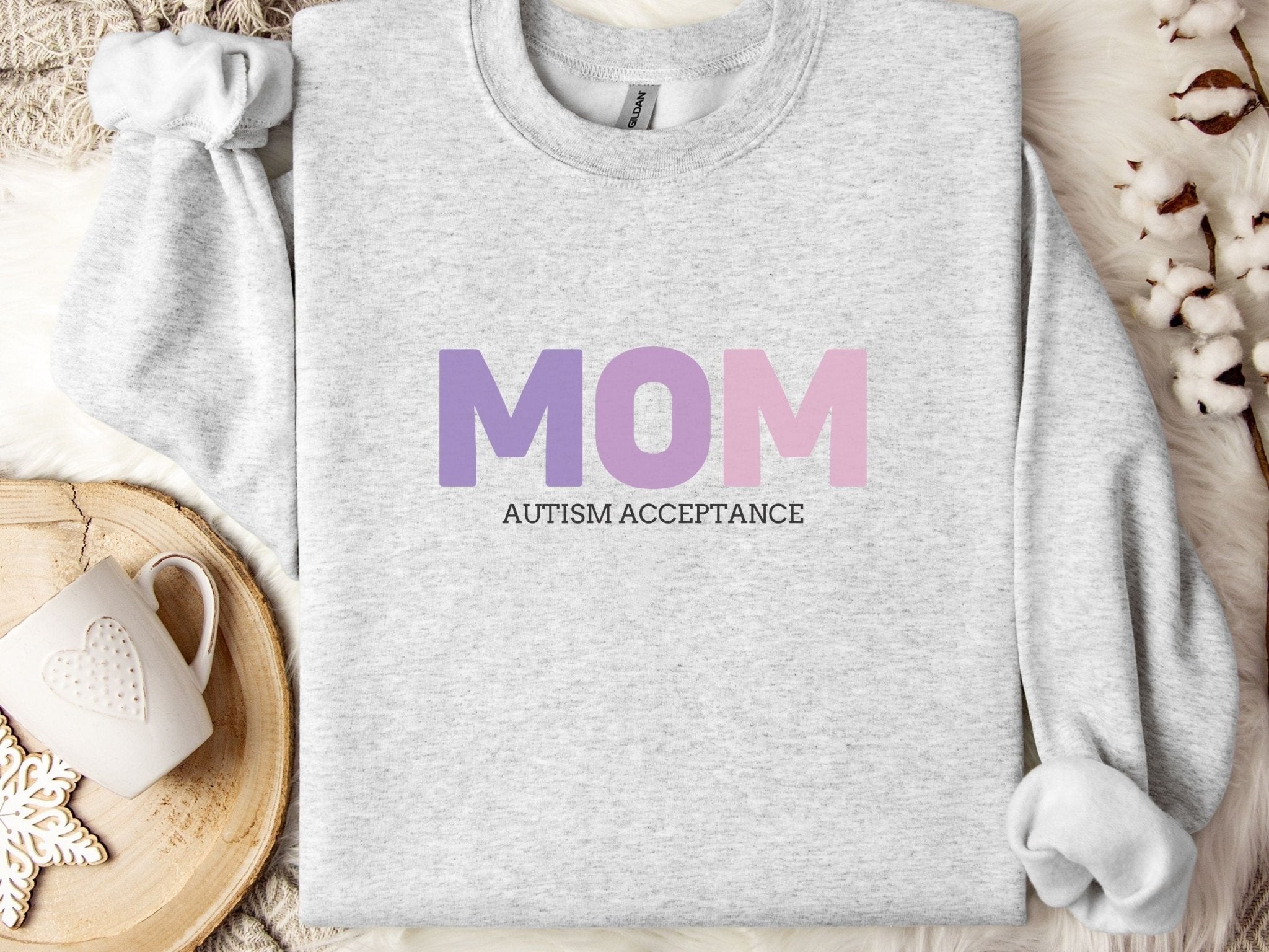 Autism Sweatshirt - Mom Gradient Sweatshirt - Daily Bloom