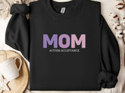 Mom Gradient Sweatshirt-Black-Neurodiversity, ADHD & Autism Awareness & Acceptance Sweatshirt by Daily Bloom