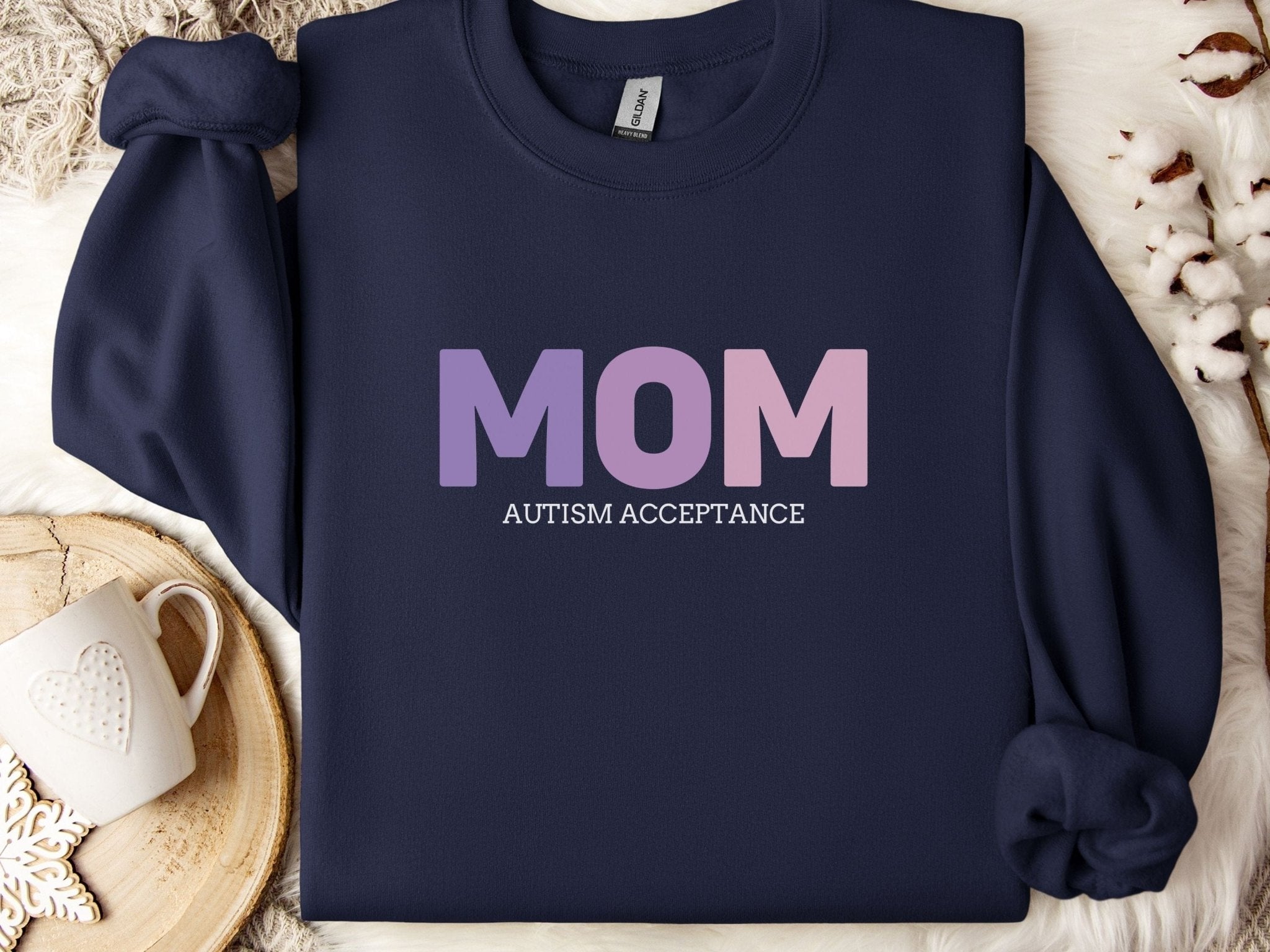 Autism Sweatshirt - Mom Gradient Sweatshirt - Daily Bloom
