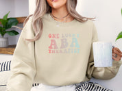 One Lucky ABA Therapist Sweatshirt-Neurodiversity, ADHD & Autism Awareness & Acceptance Sweatshirt by Daily Bloom