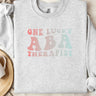 Autism Sweatshirt - One Lucky ABA Therapist Sweatshirt - Daily Bloom
