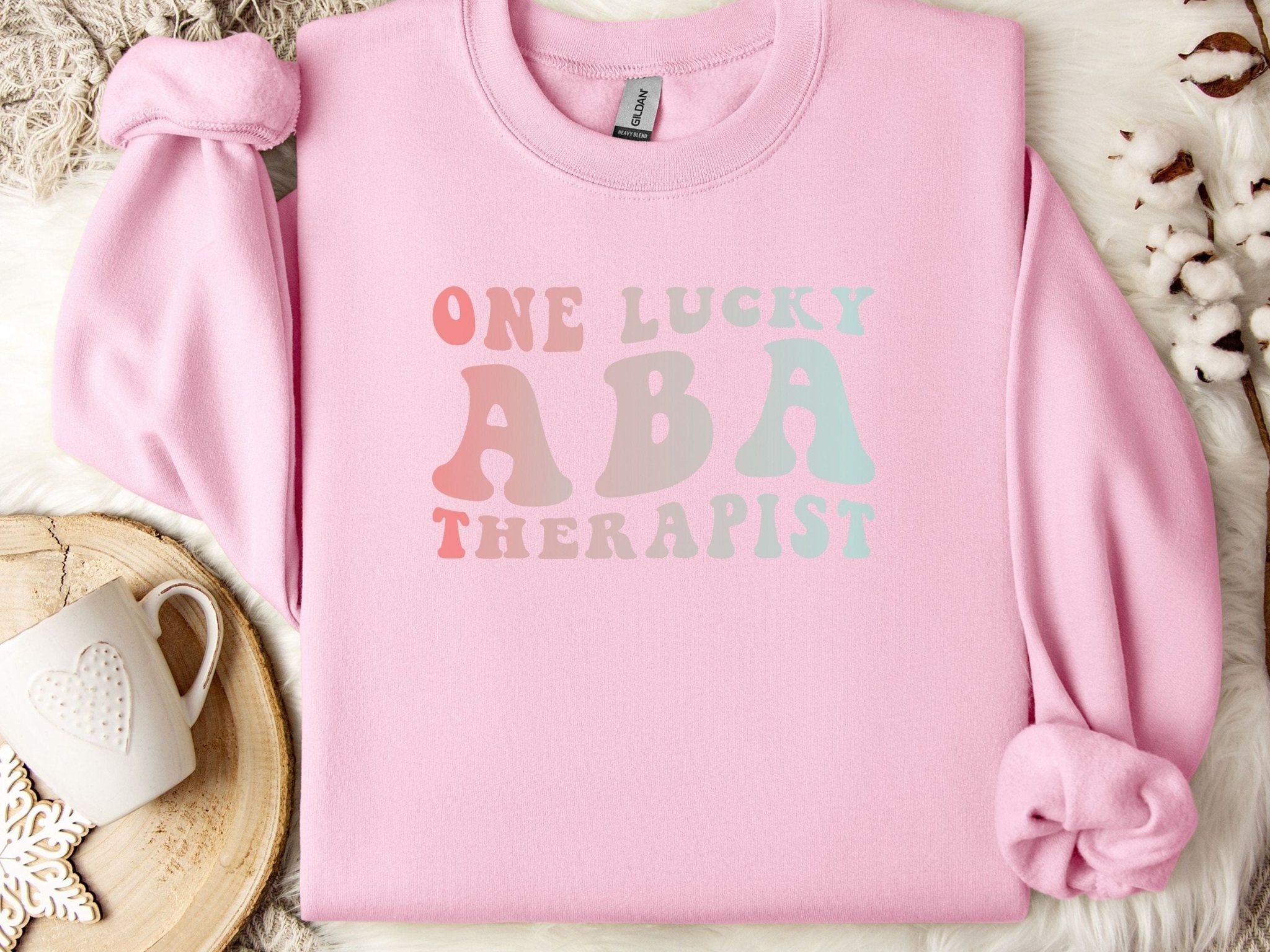 Autism Sweatshirt - One Lucky ABA Therapist Sweatshirt - Daily Bloom