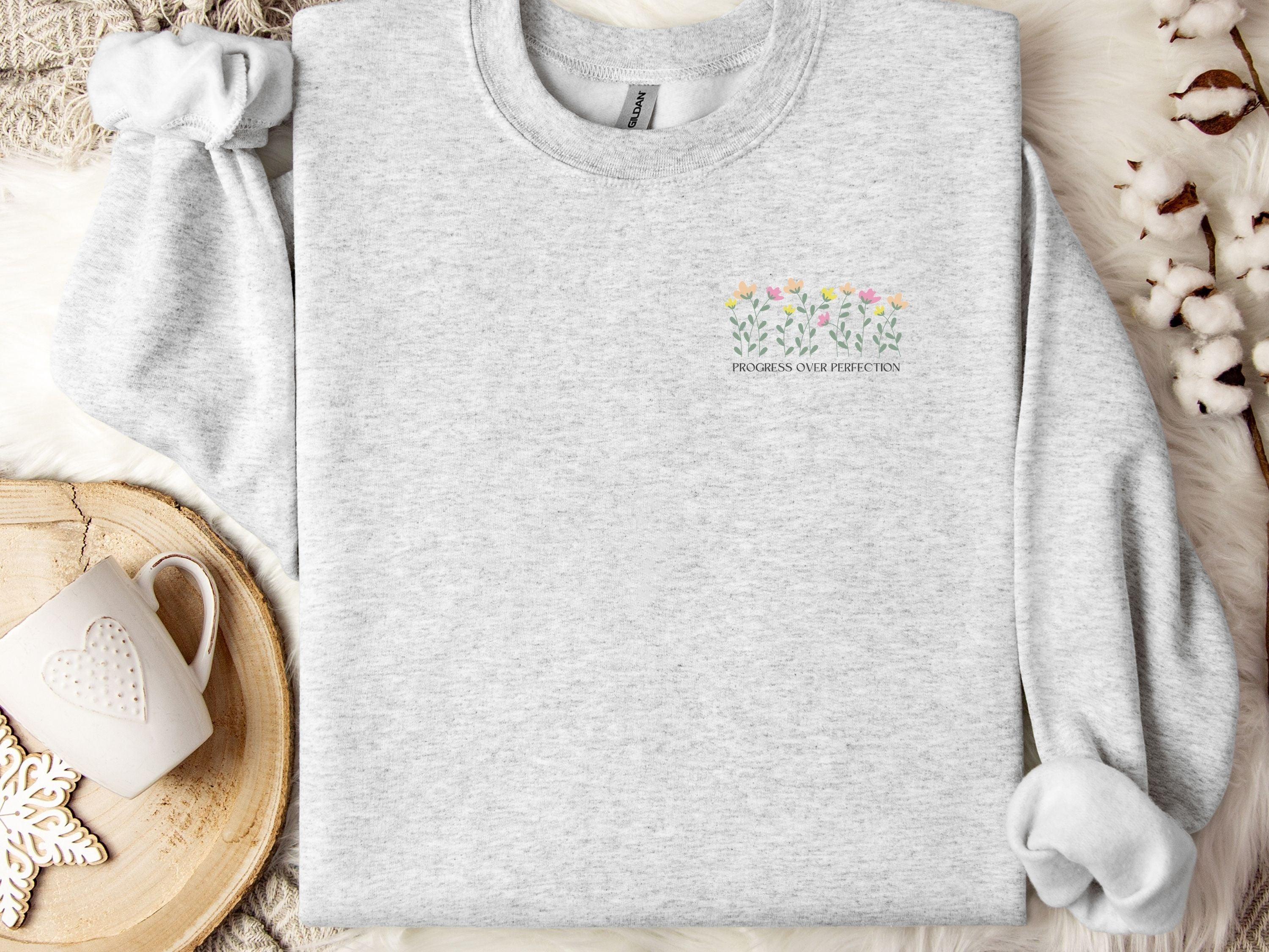 Progress Over Perfection Sweatshirt-Neurodiversity, ADHD & Autism Awareness & Acceptance Sweatshirt by Daily Bloom