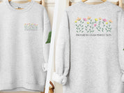 Progress Over Perfection Sweatshirt-Ash-Neurodiversity, ADHD & Autism Awareness & Acceptance Sweatshirt by Daily Bloom