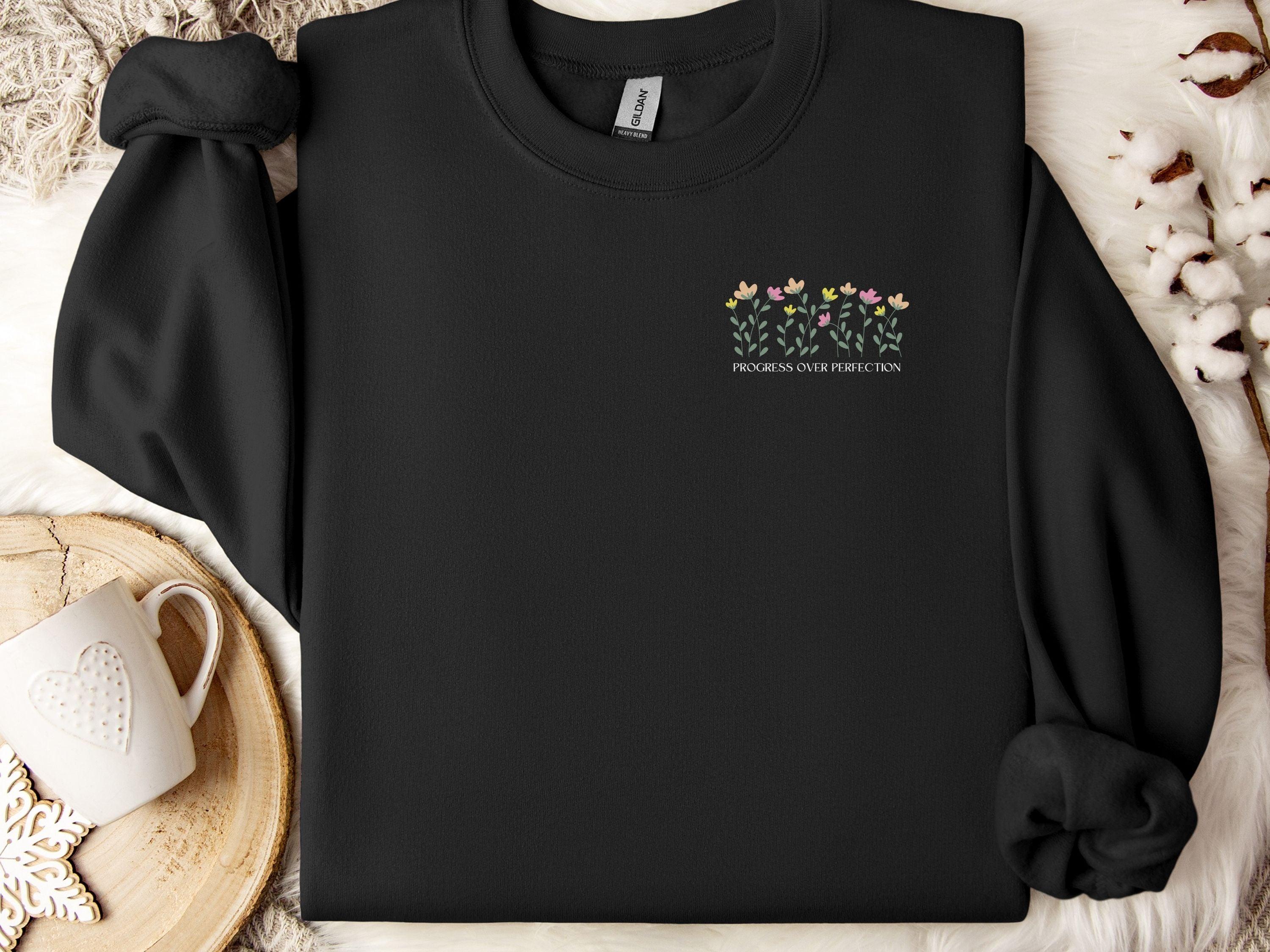 Progress Over Perfection Sweatshirt-Neurodiversity, ADHD & Autism Awareness & Acceptance Sweatshirt by Daily Bloom