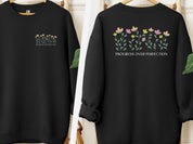 Progress Over Perfection Sweatshirt-Black-Neurodiversity, ADHD & Autism Awareness & Acceptance Sweatshirt by Daily Bloom