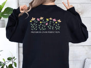 Progress Over Perfection Sweatshirt-Neurodiversity, ADHD & Autism Awareness & Acceptance Sweatshirt by Daily Bloom