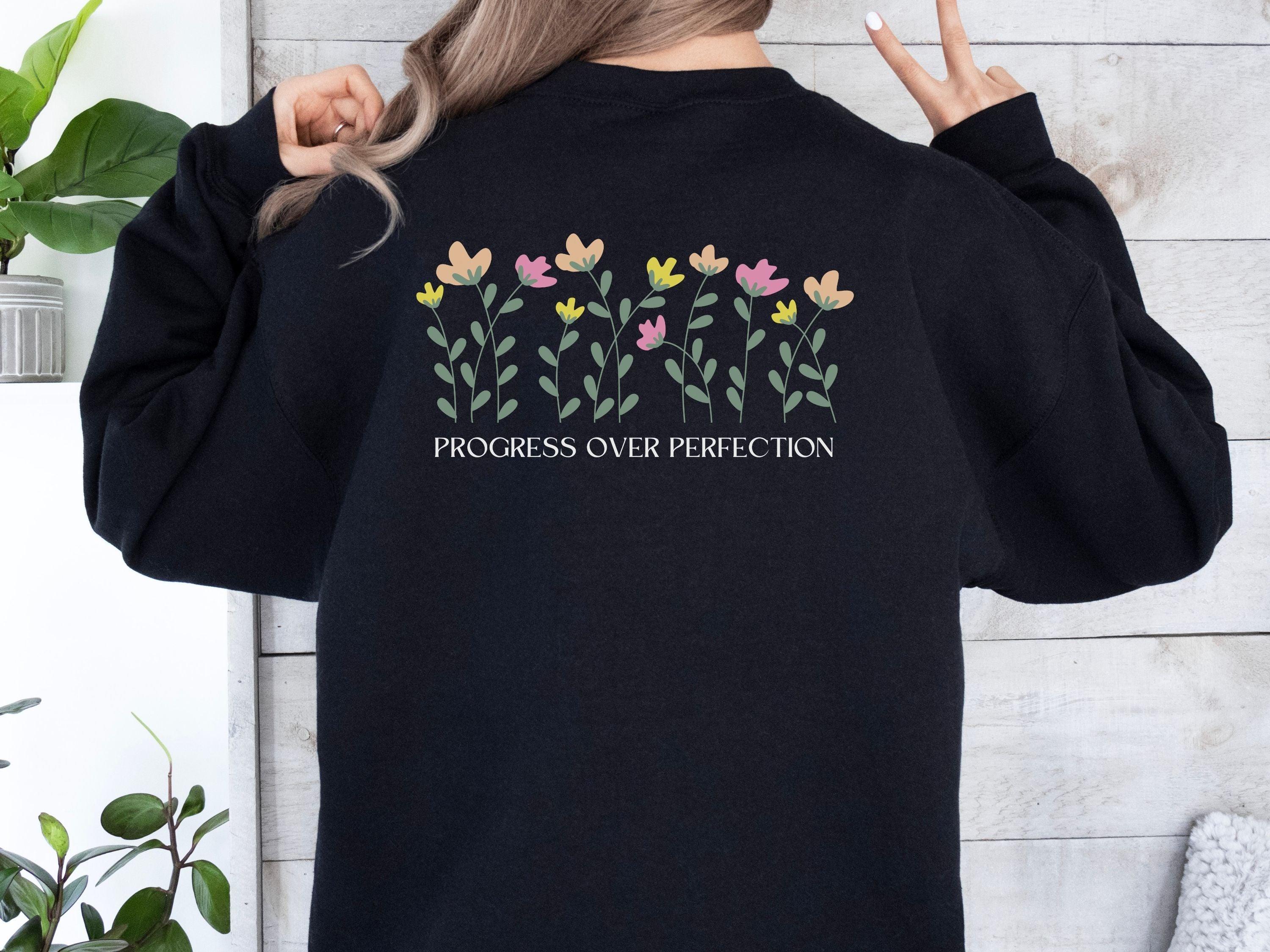 Progress Over Perfection Sweatshirt-Neurodiversity, ADHD & Autism Awareness & Acceptance Sweatshirt by Daily Bloom