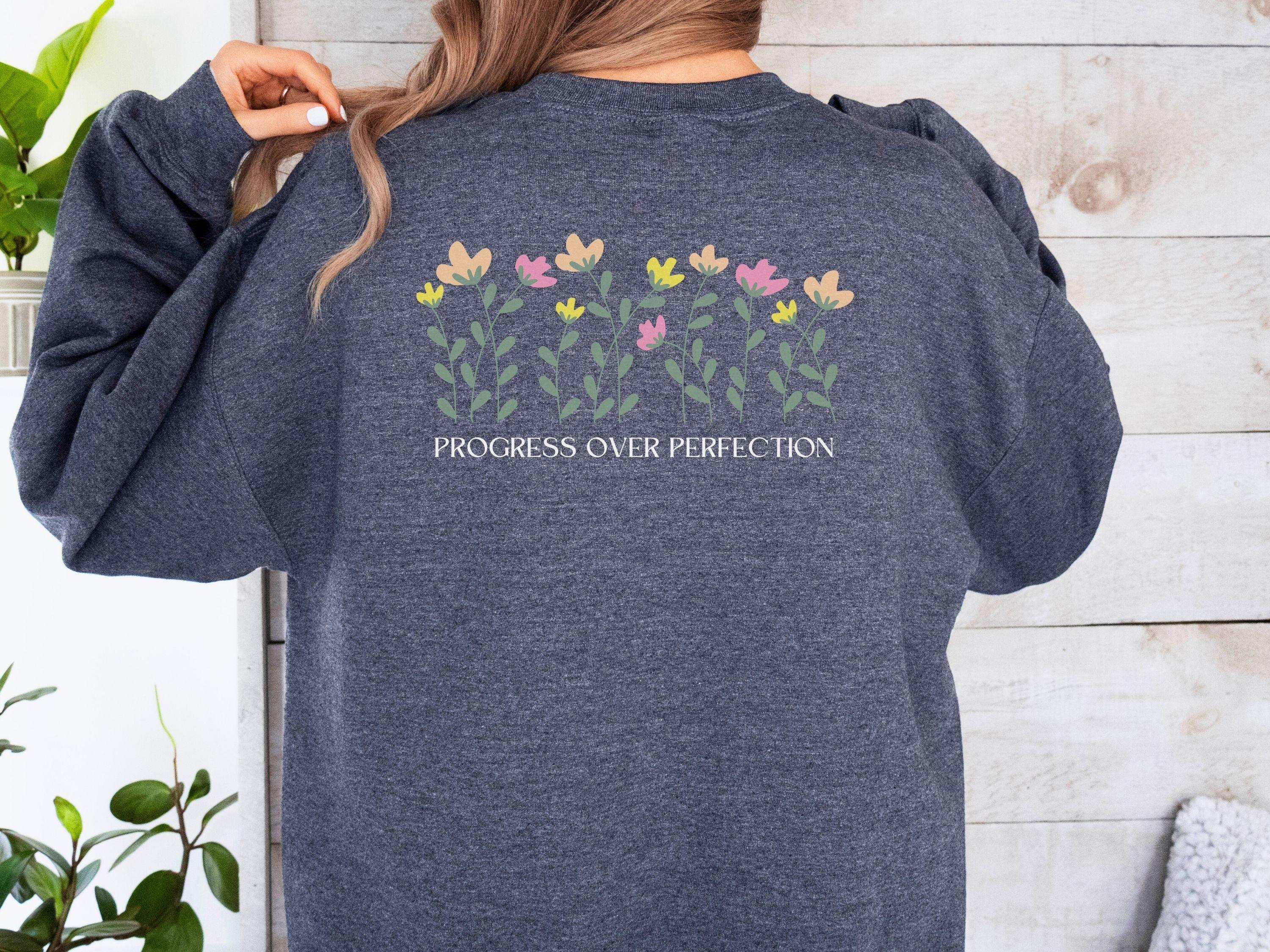 Progress Over Perfection Sweatshirt-Neurodiversity, ADHD & Autism Awareness & Acceptance Sweatshirt by Daily Bloom