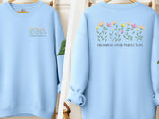 Progress Over Perfection Sweatshirt-Light Blue-Neurodiversity, ADHD & Autism Awareness & Acceptance Sweatshirt by Daily Bloom