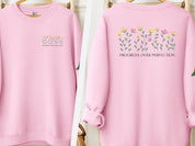 Progress Over Perfection Sweatshirt-Light Pink-Neurodiversity, ADHD & Autism Awareness & Acceptance Sweatshirt by Daily Bloom