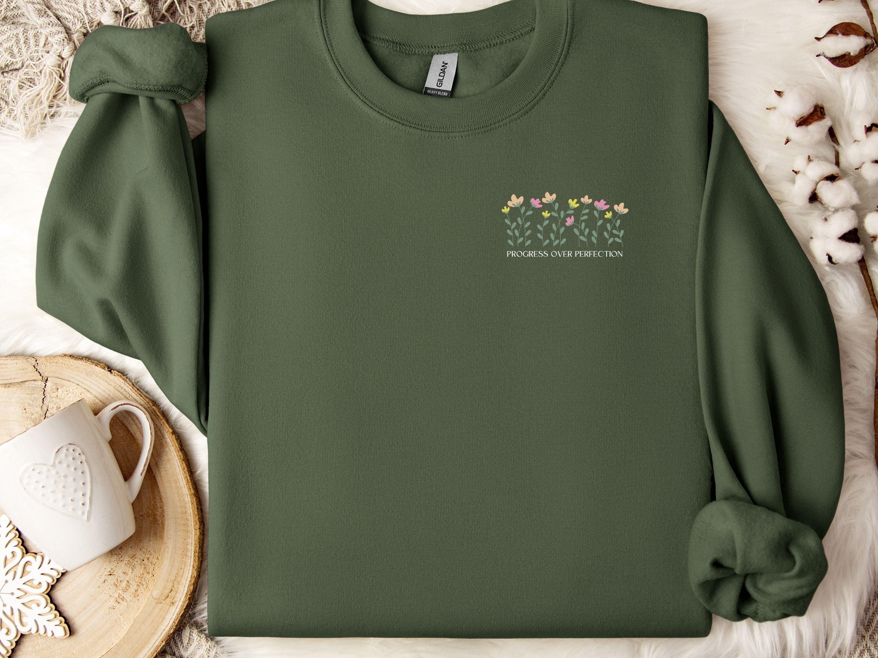 Progress Over Perfection Sweatshirt-Neurodiversity, ADHD & Autism Awareness & Acceptance Sweatshirt by Daily Bloom