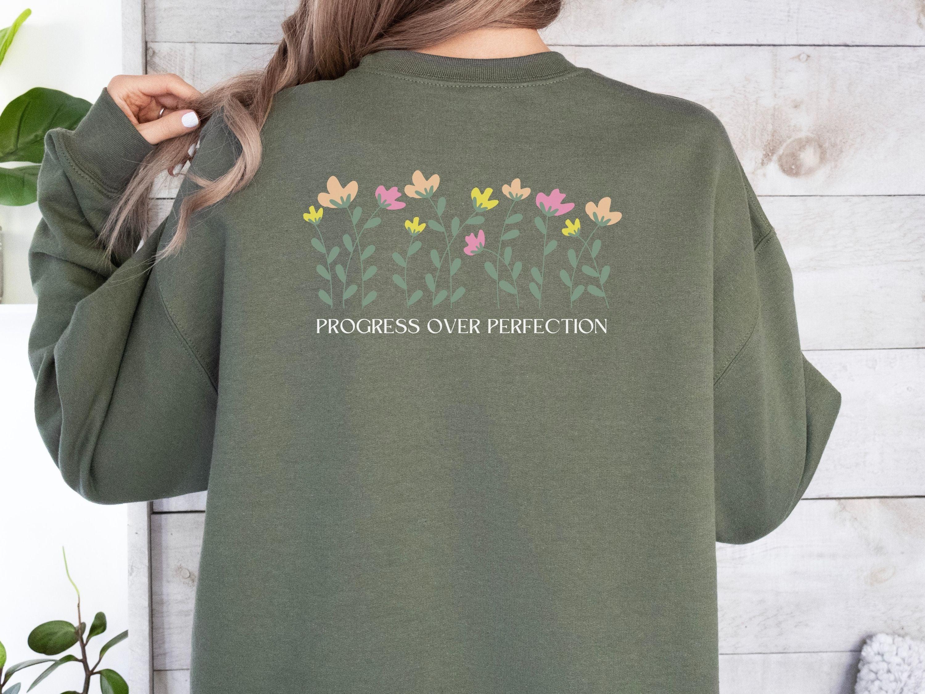 Progress Over Perfection Sweatshirt-Neurodiversity, ADHD & Autism Awareness & Acceptance Sweatshirt by Daily Bloom