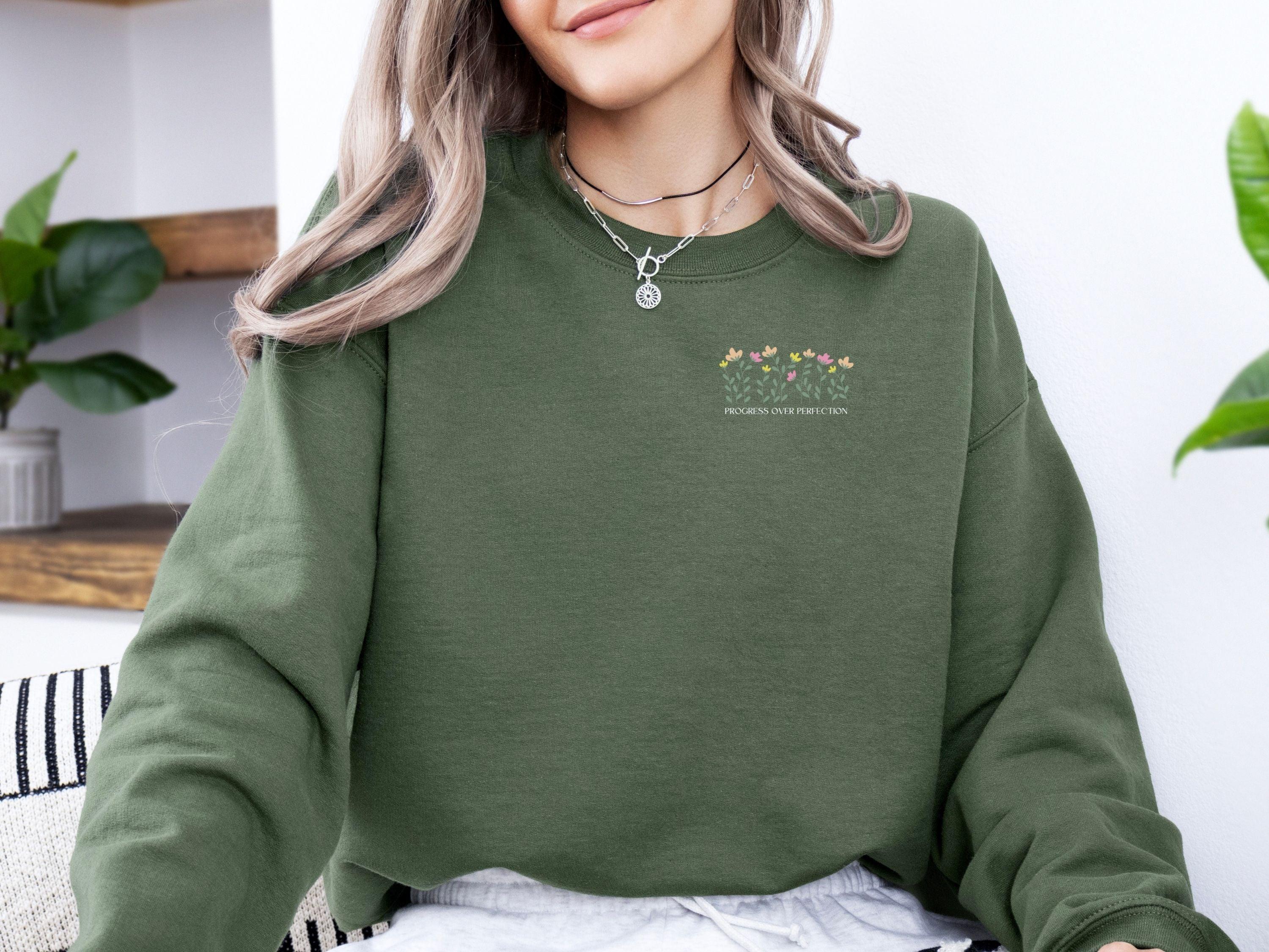Progress Over Perfection Sweatshirt-Neurodiversity, ADHD & Autism Awareness & Acceptance Sweatshirt by Daily Bloom