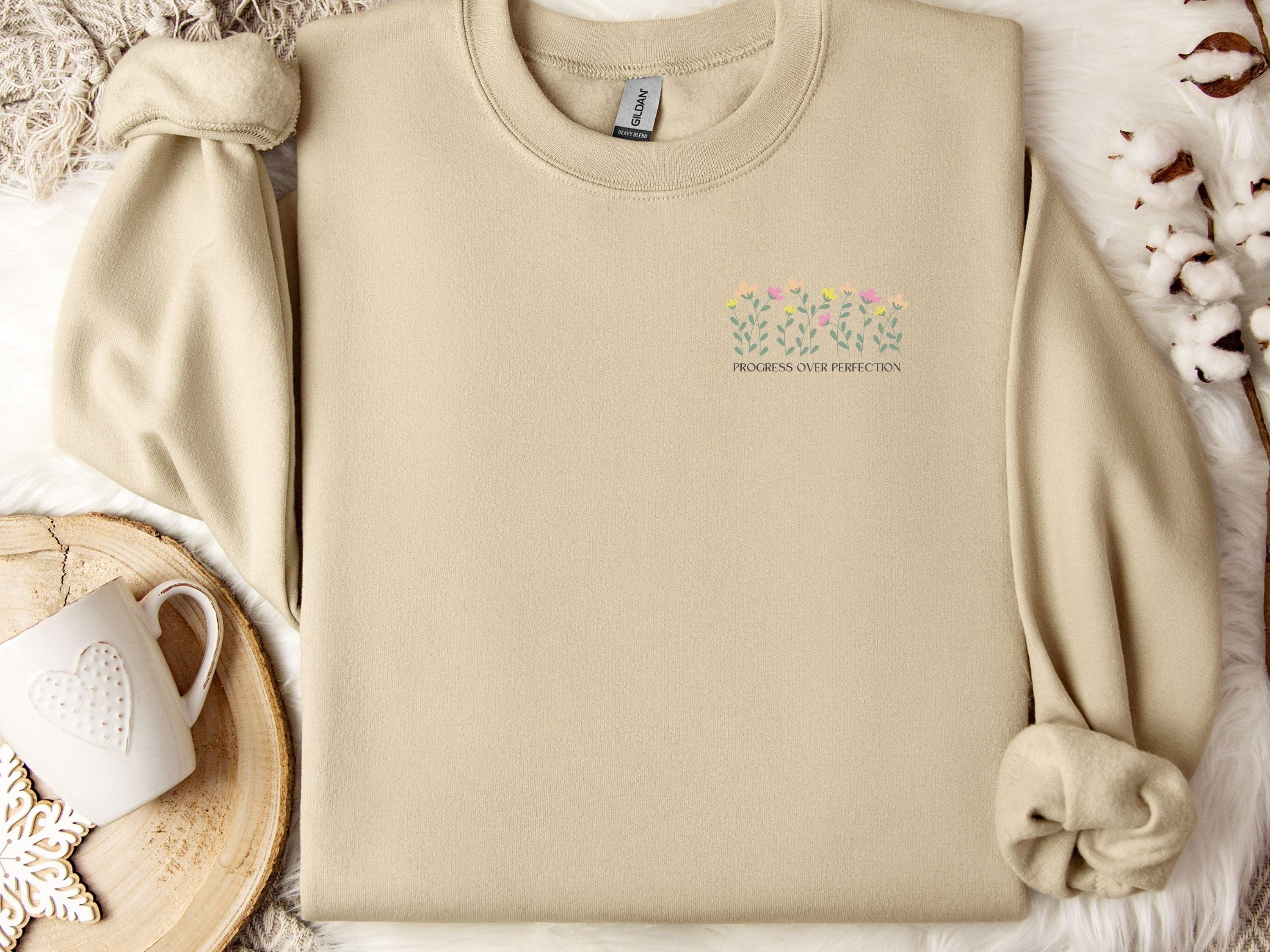 Progress Over Perfection Sweatshirt-Neurodiversity, ADHD & Autism Awareness & Acceptance Sweatshirt by Daily Bloom