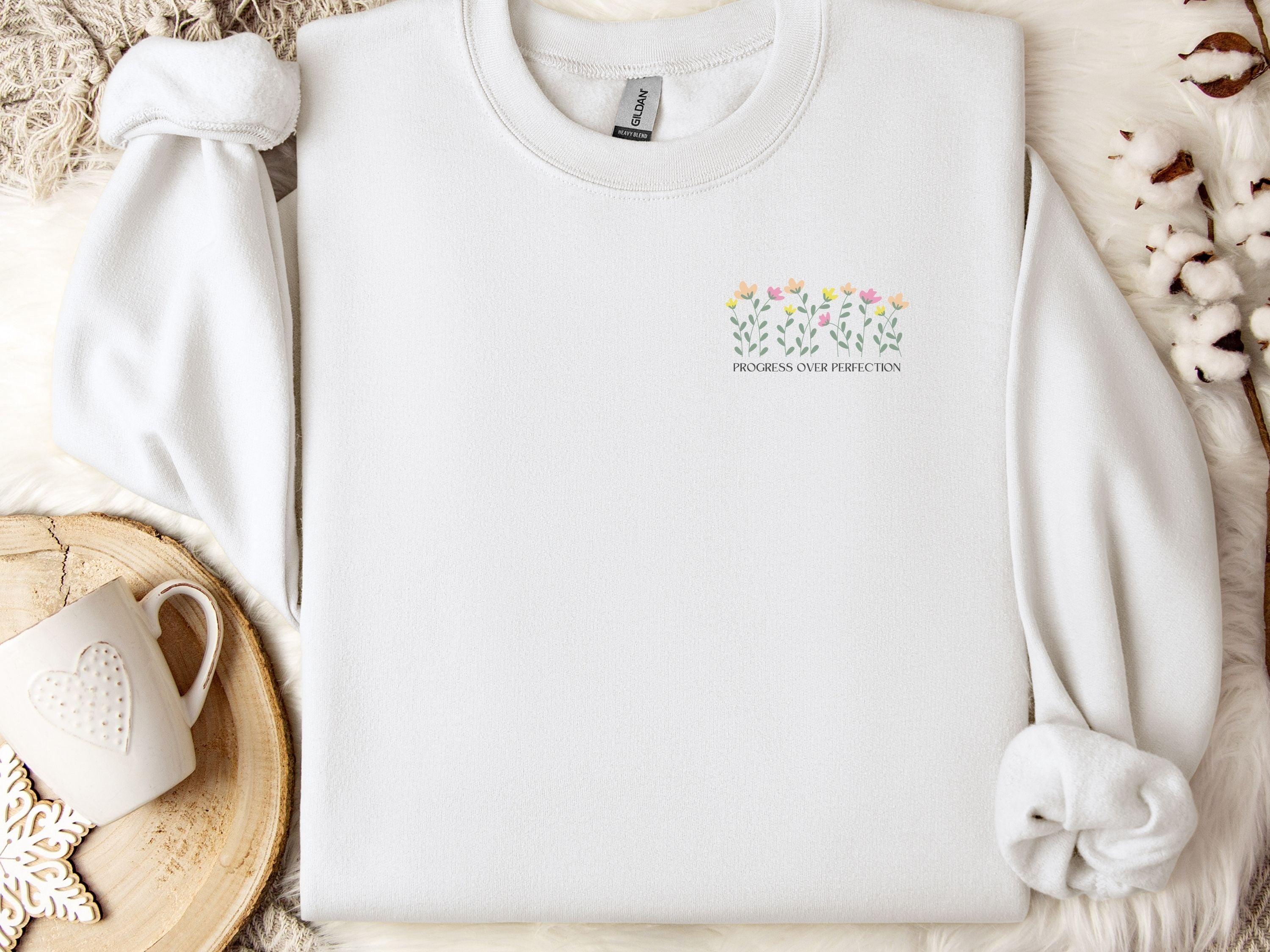 Progress Over Perfection Sweatshirt-Neurodiversity, ADHD & Autism Awareness & Acceptance Sweatshirt by Daily Bloom