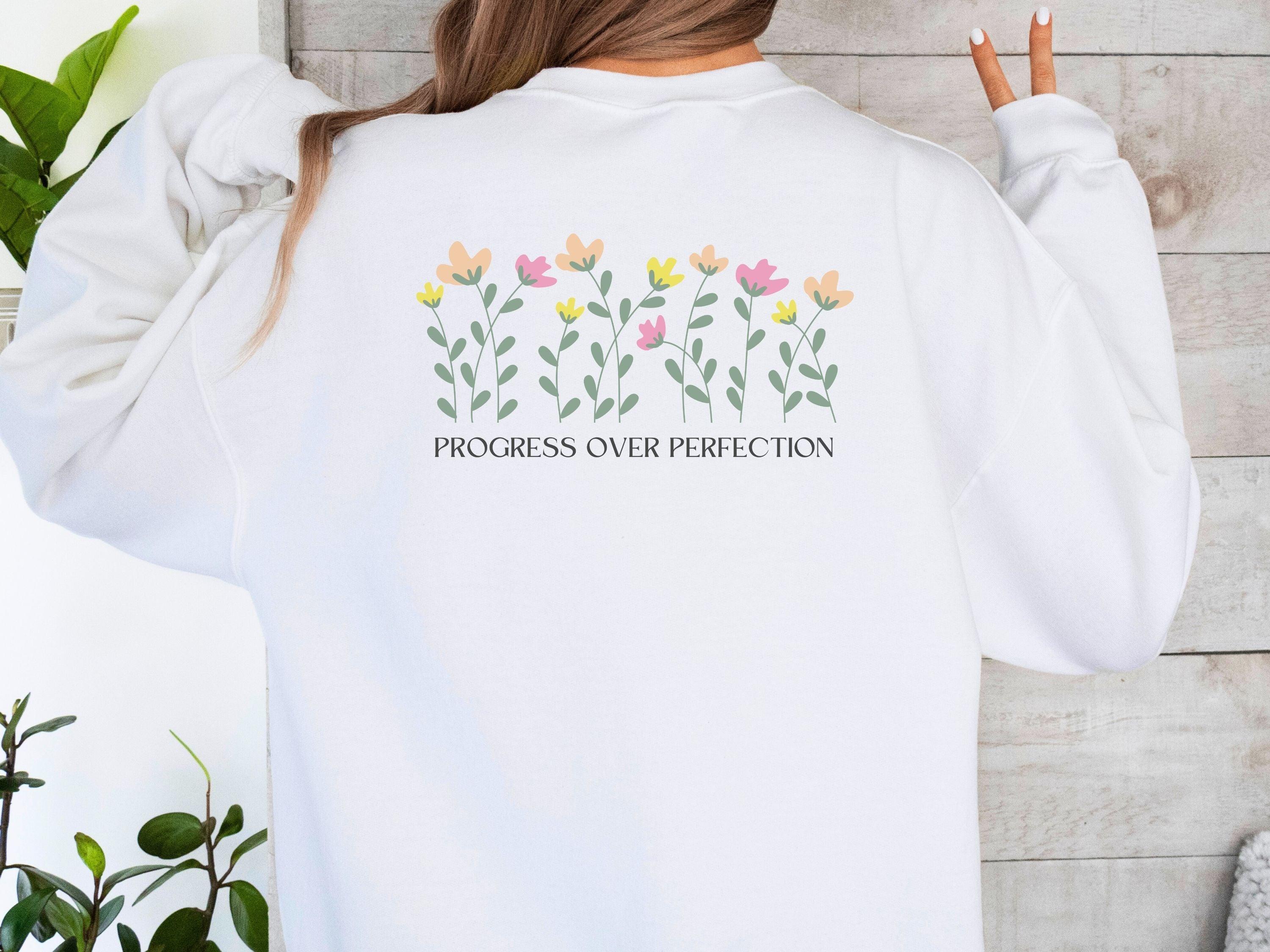 Progress Over Perfection Sweatshirt-Neurodiversity, ADHD & Autism Awareness & Acceptance Sweatshirt by Daily Bloom
