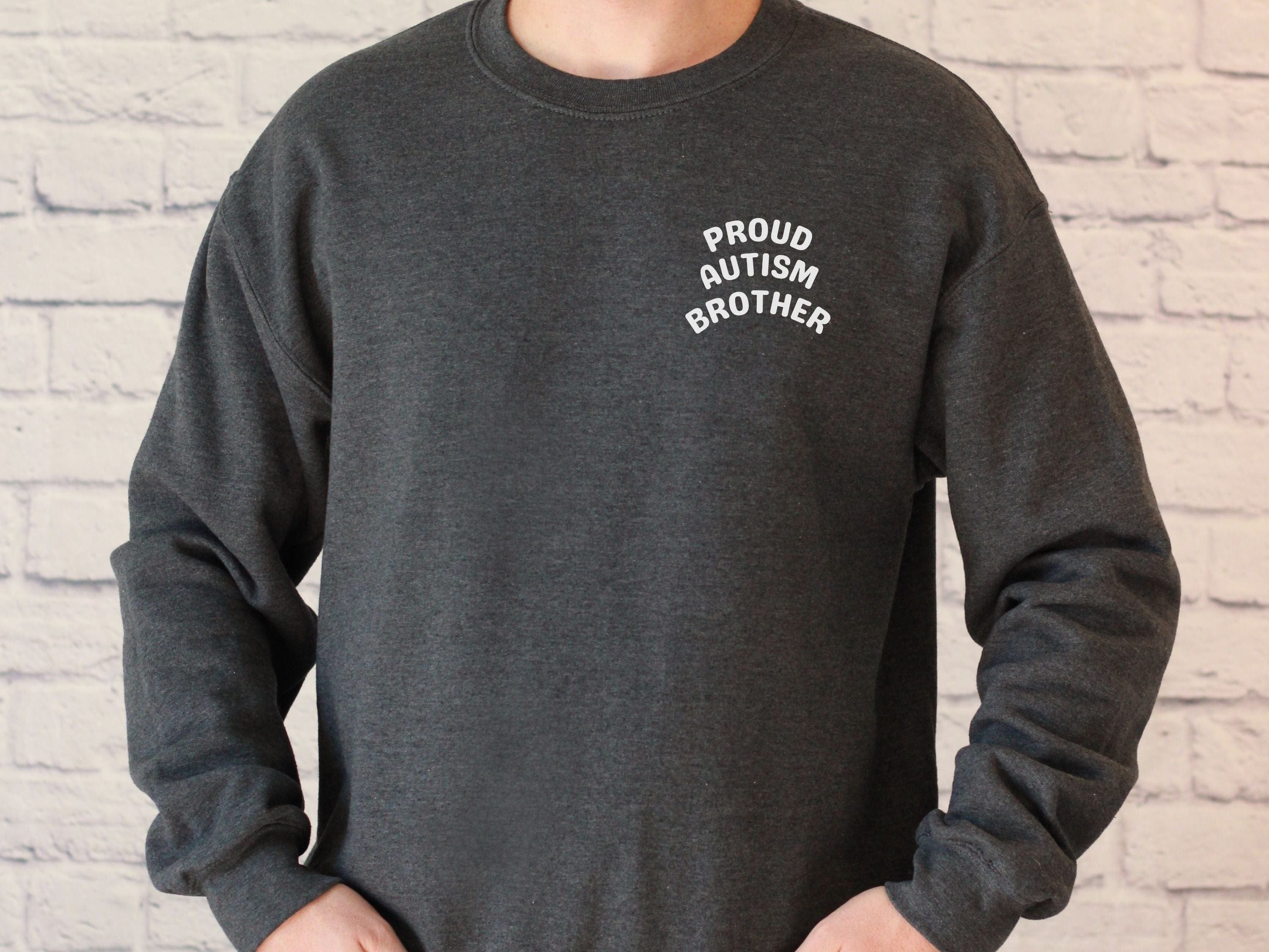 Proud Autism Brother Sweatshirt-Neurodiversity, ADHD & Autism Awareness & Acceptance Sweatshirt by Daily Bloom
