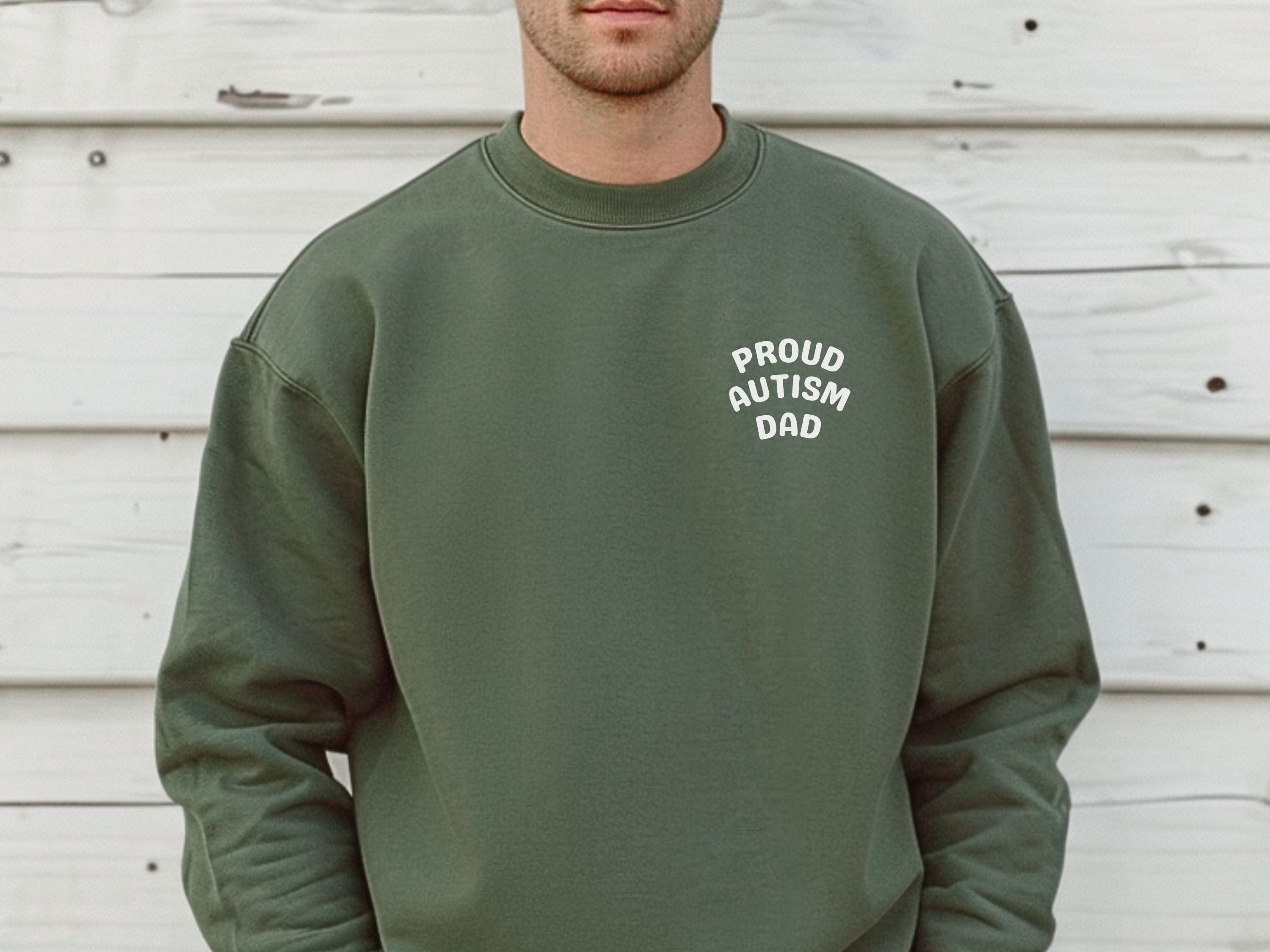 Proud Autism Dad Sweatshirt-Neurodiversity, ADHD & Autism Awareness & Acceptance Sweatshirt by Daily Bloom