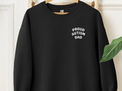 Proud Autism Dad Sweatshirt-Black-Neurodiversity, ADHD & Autism Awareness & Acceptance Sweatshirt by Daily Bloom