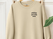 Proud Autism Dad Sweatshirt-Sand-Neurodiversity, ADHD & Autism Awareness & Acceptance Sweatshirt by Daily Bloom