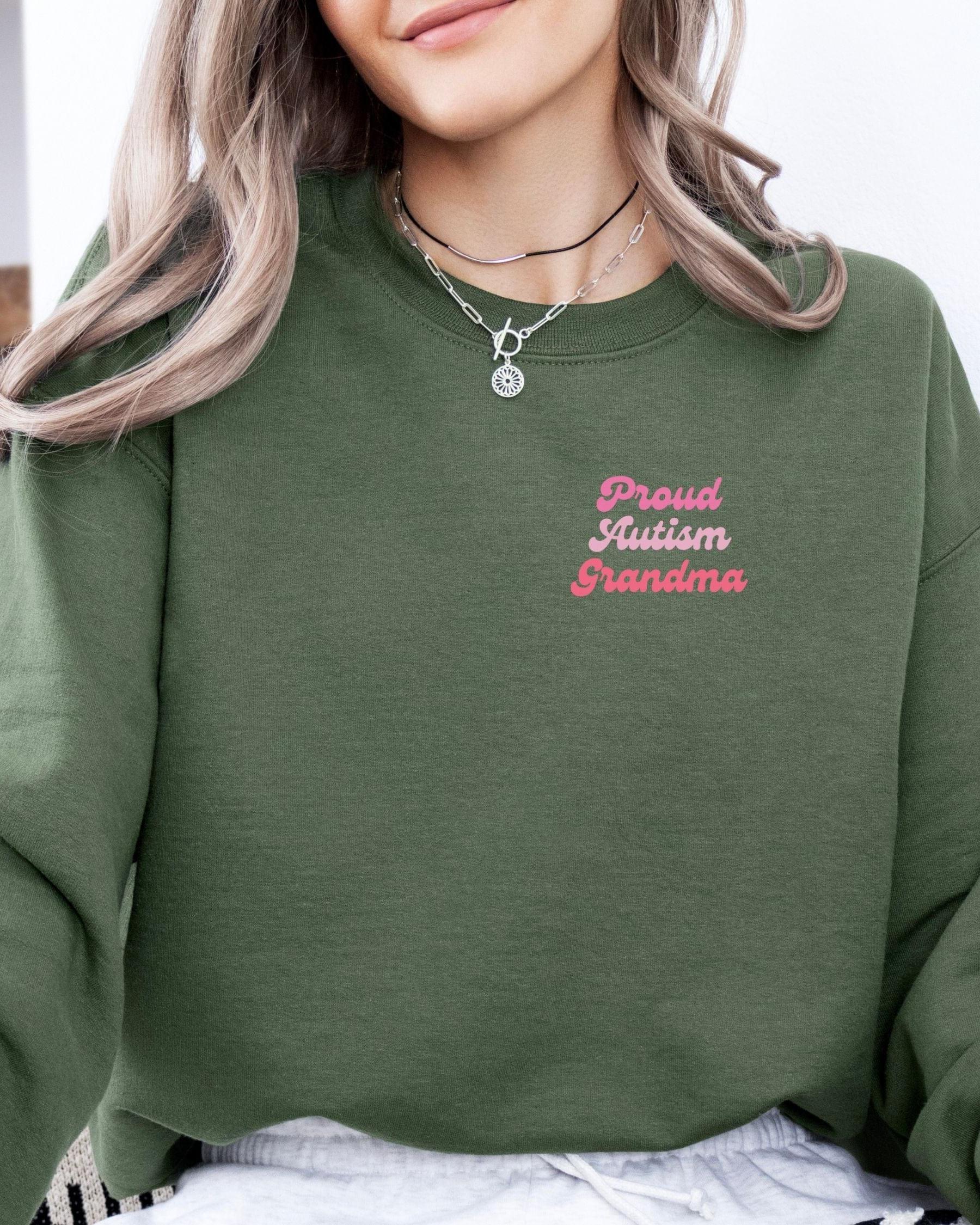 Proud Autism Grandma Sweatshirt-Neurodiversity, ADHD & Autism Awareness & Acceptance Sweatshirt by Daily Bloom