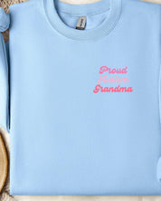 Proud Autism Grandma Sweatshirt-Light Blue-Neurodiversity, ADHD & Autism Awareness & Acceptance Sweatshirt by Daily Bloom