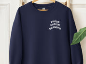 Proud Autism Grandpa Sweatshirt-Navy-Neurodiversity, ADHD & Autism Awareness & Acceptance Sweatshirt by Daily Bloom