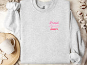 Proud Autism Sister Sweatshirt-Ash-Neurodiversity, ADHD & Autism Awareness & Acceptance Sweatshirt by Daily Bloom