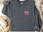 Proud Autism Sister Sweatshirt-Dark Heather-Neurodiversity, ADHD & Autism Awareness & Acceptance Sweatshirt by Daily Bloom