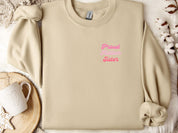 Proud Autism Sister Sweatshirt-Sand-Neurodiversity, ADHD & Autism Awareness & Acceptance Sweatshirt by Daily Bloom