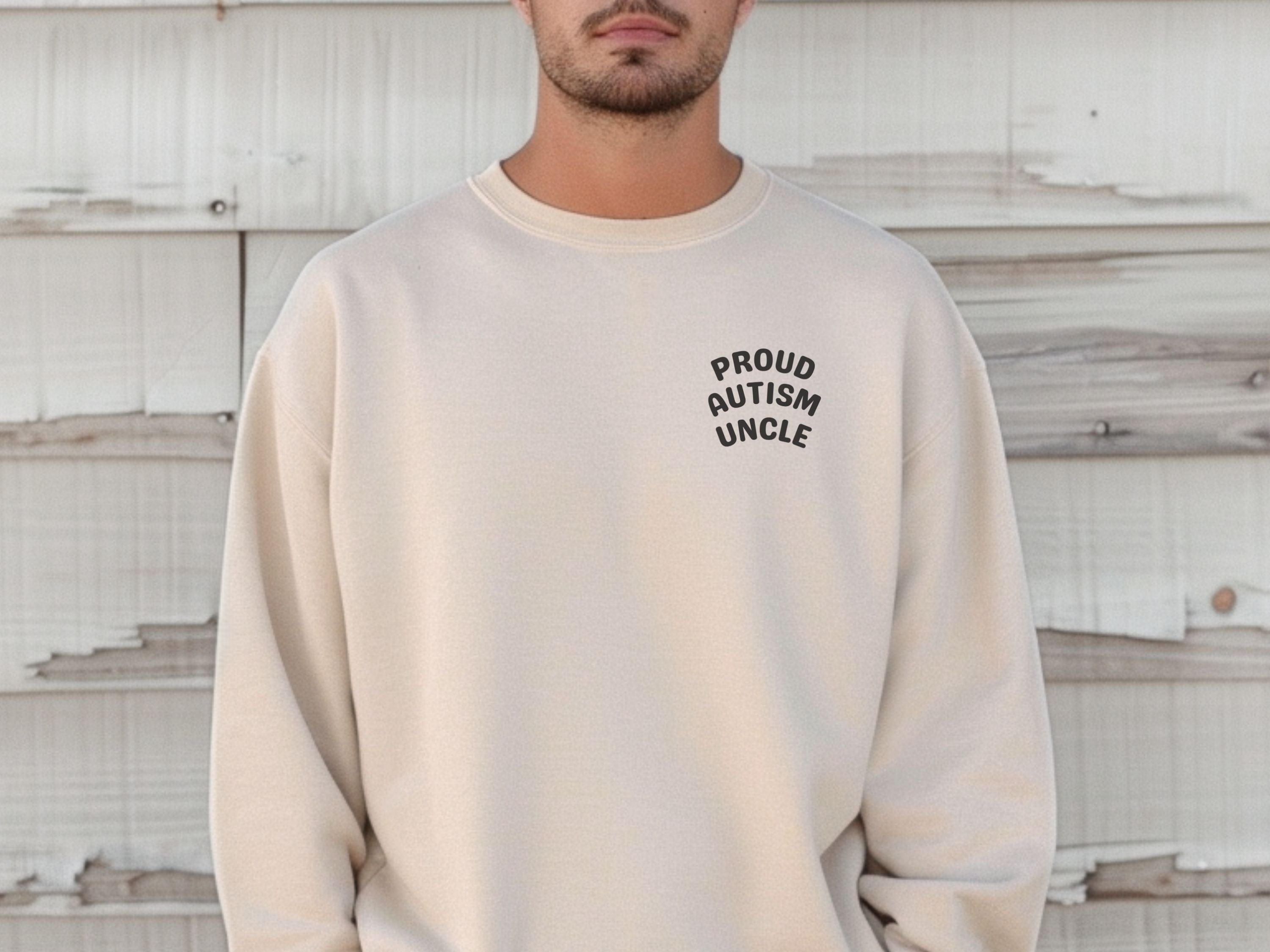 Proud Autism Uncle Sweatshirt-Neurodiversity, ADHD & Autism Awareness & Acceptance Sweatshirt by Daily Bloom