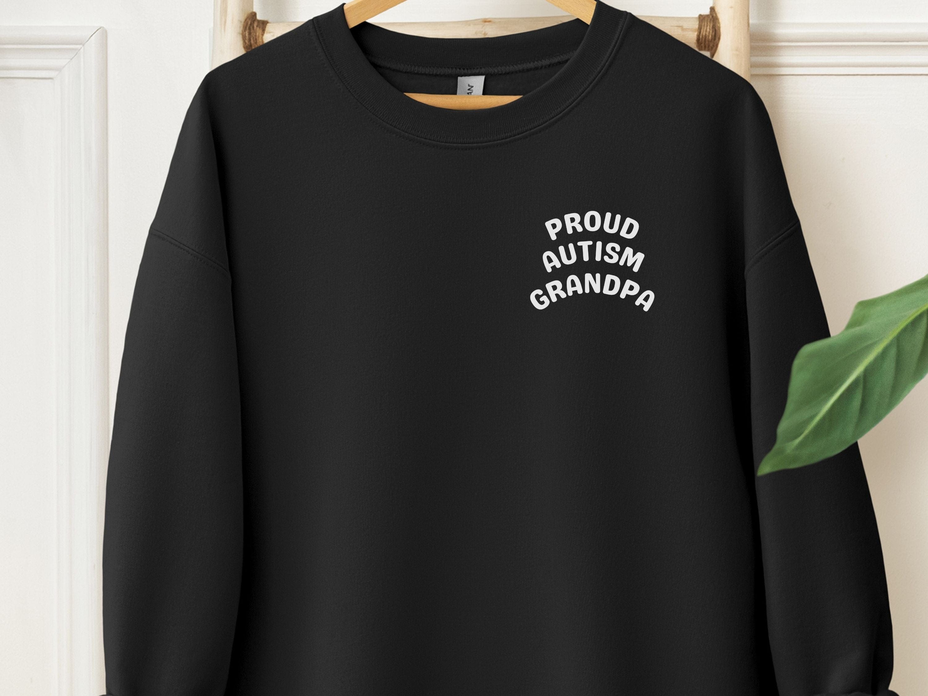 Proud Autism Uncle Sweatshirt-Black-Neurodiversity, ADHD & Autism Awareness & Acceptance Sweatshirt by Daily Bloom