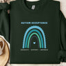 Autism Sweatshirt - Advocate Support Empower Autism Acceptance Rainbow Sweatshirt - Daily Bloom