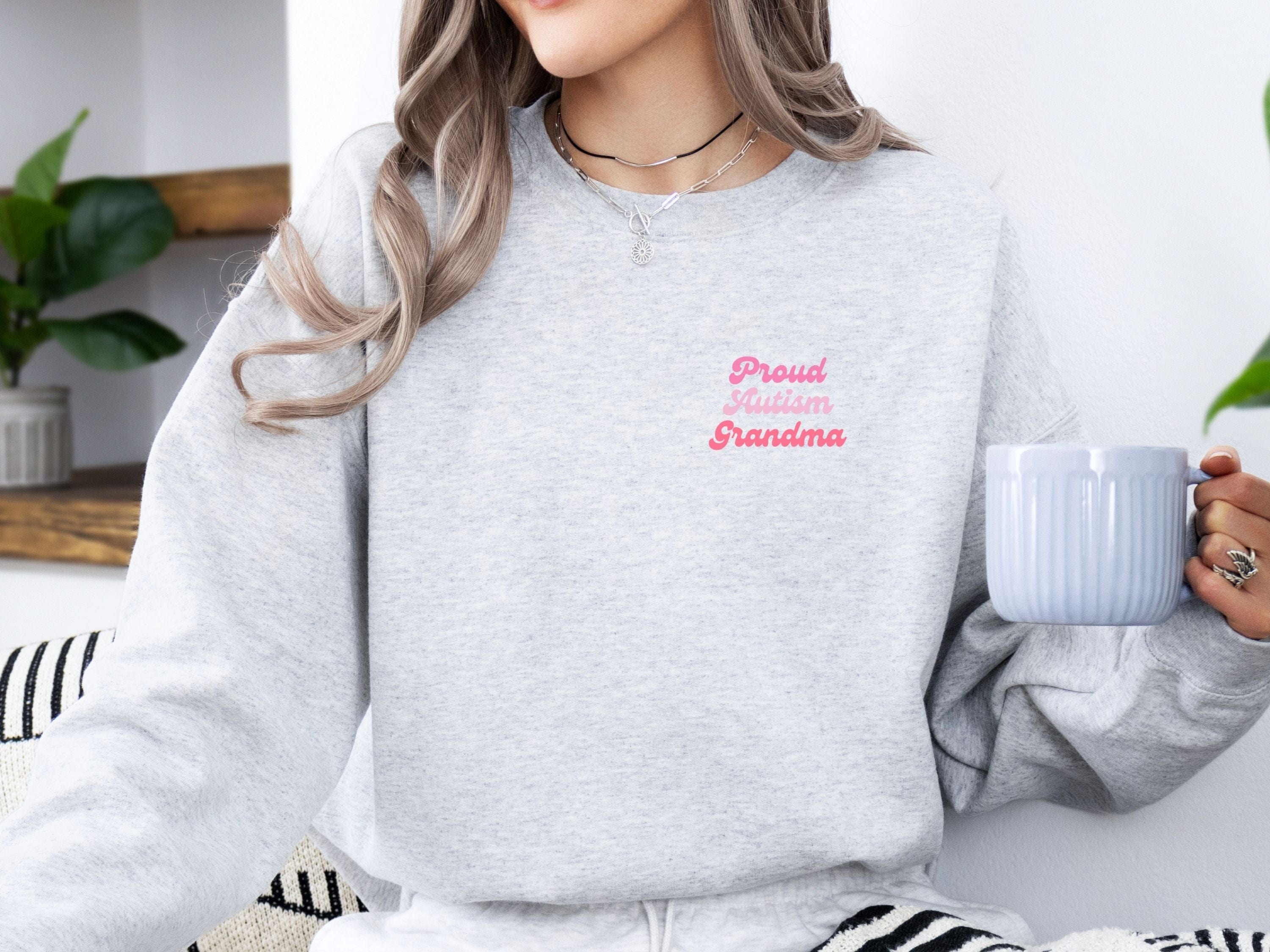 Rainbow Autism Grandma Sweatshirt-Neurodiversity, ADHD & Autism Awareness & Acceptance Sweatshirt by Daily Bloom