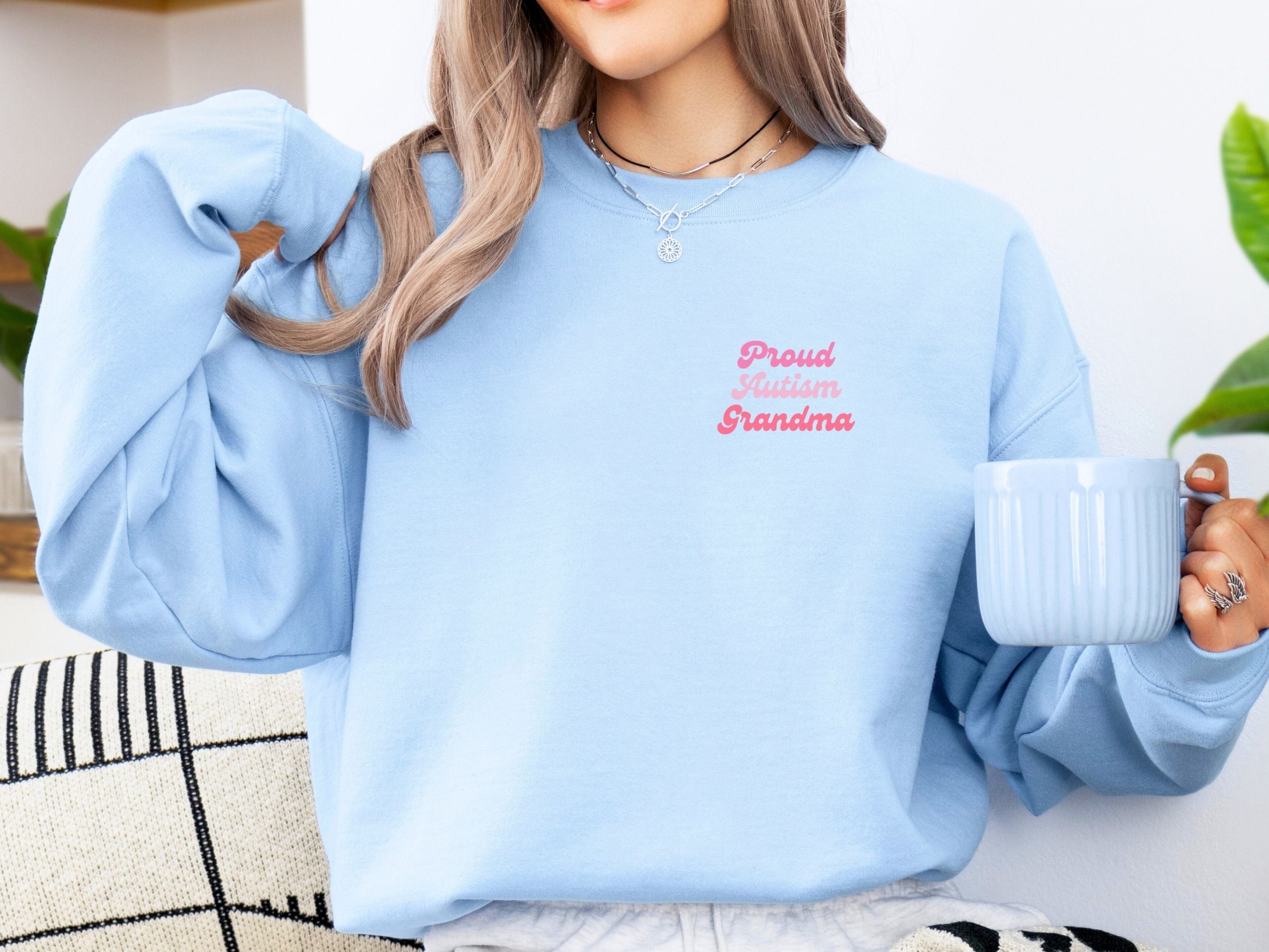 Rainbow Autism Grandma Sweatshirt-Neurodiversity, ADHD & Autism Awareness & Acceptance Sweatshirt by Daily Bloom