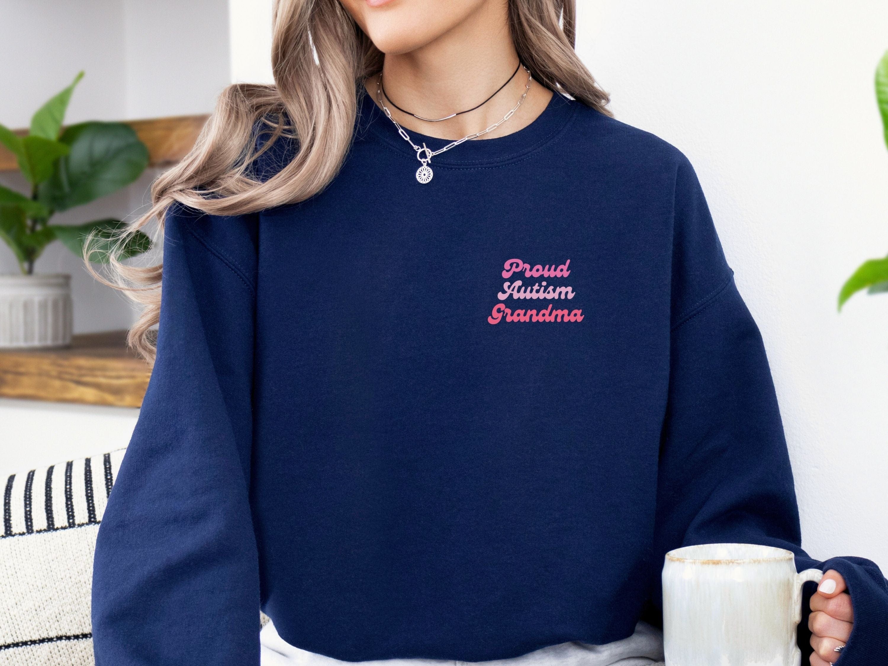 Rainbow Autism Grandma Sweatshirt-Neurodiversity, ADHD & Autism Awareness & Acceptance Sweatshirt by Daily Bloom